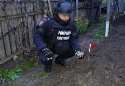 Grenadă descoperită în gospodăria unui localnic