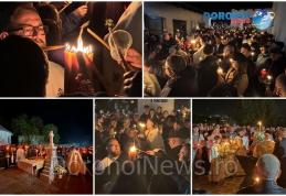 Slujba de Înviere 2025: Mii de credincioși din Dorohoi și împrejurimi au luat Lumina Sfântă – FOTO