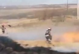 Incendii de vegetație uscată și stuf la Lozna și Sârbi