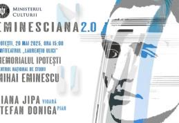 175 de ani de la nașterea lui Mihai Eminescu, celebrați de violonista Diana Jipa și pianistul Ștefan Doniga