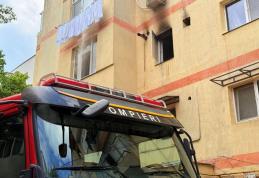 Clipe de groază pentru o femeie din Botoșani după ce un incendiu a izbucnit în apartamentul său