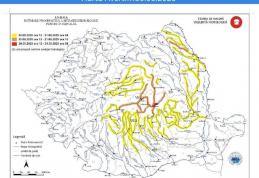 Cod Portocaliu de inundații pe râul Miletin și Cod Galben pe Jijia 
