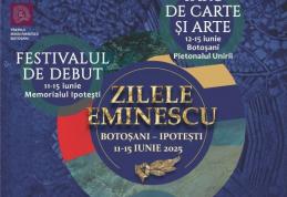 Festivalul de Debut (ediția a 3-a) din cadrul Zilelor Eminescu, organizat de Memorialul Ipotești