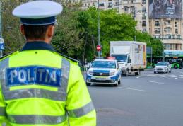 Auto neînmatriculat depistat în trafic de polițiști pe Calea Națională