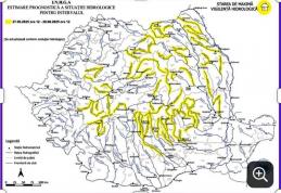 Cod Galben de inundații pe râurile Siret, Jijia și afluenții acestuia