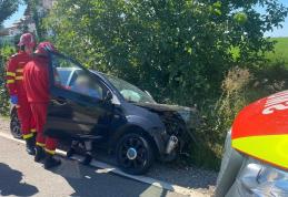 Doi bărbați au fost răniți în urma unui accident rutier produs în apropierea Stațiunii Popăuț - FOTO