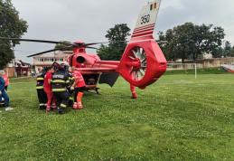 Medic din Dorohoi preluat de urgență de elicopterul SMURD