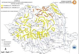 Cod Galben de inundații pe râurile Prut, Jijia și afluenții acestora