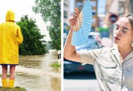 Vreme capricioasă: Urmează 4 săptămâni între caniculă și ploi torențiale