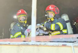 Incendiu izbucnit într-un apartament din Botoșani