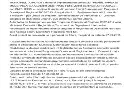 Dorohoi: Reabilitarea şi modernizarea clădirii destinate furnizării serviciilor sociale