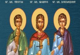 SINAXAR – 19 Septembrie – Sf. Mc. Trofim, Savatie şi Dorimedont
