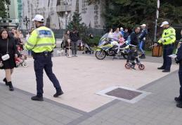 Acțiune a polițiștilor rutieri pentru depistarea pietonilor, bicicliștilor și a celor care se deplasează cu trotinete și nu respectă regulile de circu