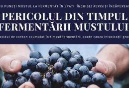 Atenție la vinul aflat în proces de fermentare!