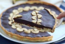 Tartă cu banane și ciocolată