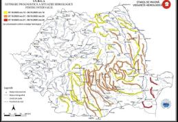 Cod Galben de inundații pe râul Jijia și afluenții acestuia