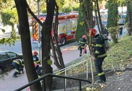 Incendiu izbucnit într-un bloc de pe Bulevardul Victoriei din Dorohoi
