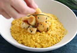 Risotto cu St Jacques și șofran