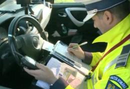 Acțiunea polițiștilor rutieri încheiată cu trei permise reținute și amenzi de peste 6.000 lei