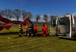 Bărbat din Suharău preluat de urgență de elicopterul SMURD de la Dorohoi - FOTO
