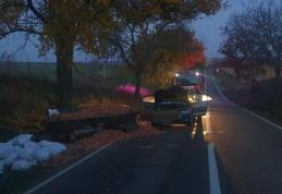 Accident la Ungureni! Bărbat ajuns la spital după impactul dintre un autoturism și o căruță