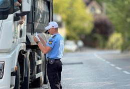 Transportatorii de mărfuri verificați de polițiști