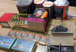 Peste 50 de kilograme de articole pirotehnice confiscate de polițiști