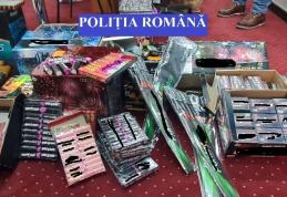 Peste 50 de kg de articole pirotehnice confiscate de polițiștii botoșăneni