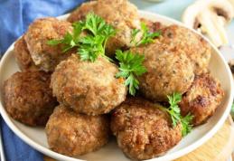 Chifteluțe de soia cu ciuperci (de post)