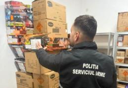 Peste o tonă jumătate de articole pirotehnice confiscate de polițiștiii botoșăneni