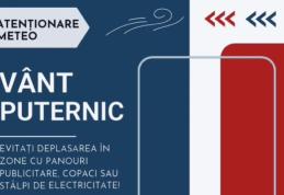 Atenție! COD GALBEN de vânt și ninsori viscolite în următoarele ore în județul Botoșani