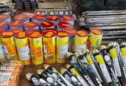 Peste 800 de articole pirotehnice ridicate de polițiști la Tudora