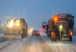 Județul Botoșani: Circulația pe drumurile naționale și județene se desfășoară în condiții de iarnă