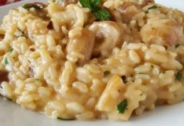 Risotto super cremos cu ciuperci