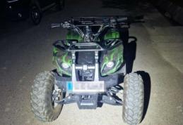 Descoperit în trafic pe un ATV neînmatriculat și fără permis