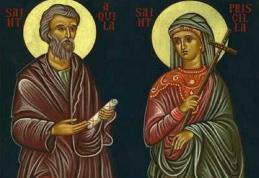 SINAXAR – 13 Februarie – Sf. Cuv. Martinian; Sf. Ap. Acvila şi soţia sa, Priscila