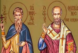 SINAXAR – 16 Februarie – Sf. Sfinţiţi Mc. Pamfil preotul şi Valent diaconul
