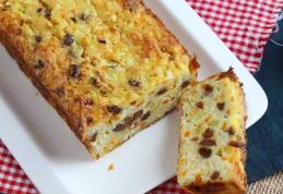 Chec aperitiv cu griș, dovlecei și morcov