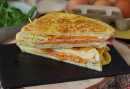 Sandwich expres cu omletă