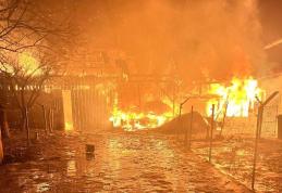 Incendiu violent produs într-o gospodărie din Horlăceni