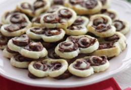 Inimi din foietaj cu nutella