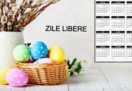 Calendarul complet al minivacanței din aprilie. Câte zile libere vom avea  de Paște