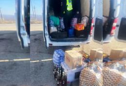 Surprize la controlul polițiștilor de frontieră: portbagaj plin cu coniac fără documente - FOTO