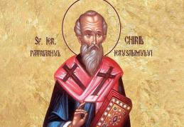 SINAXAR – 18 Martie – Sfântul Ierarh Chiril, Arhiepiscopul Ierusalimului