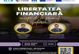 Workshop gratuit de educație financiară pentru tinerii din Botoșani