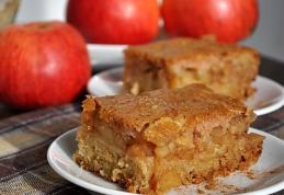 Prăjitură de post, cu măr