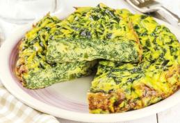 Frittata cu spanac și dovlecel