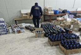 Peste 500 de litri de alcool descoperiți la PTF Stânca