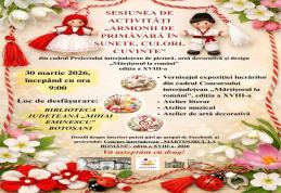 „Armonii de primăvară în sunete, culori, cuvinte” – 30 martie 2026