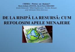 Lecție de ecologie și chimie a elevilor Școlii Gimnaziale „Mihail Kogălniceanu” Dorohoi